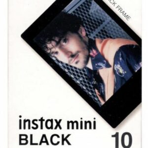 Fujifilm Instax Film Mini black frame, värifilmi