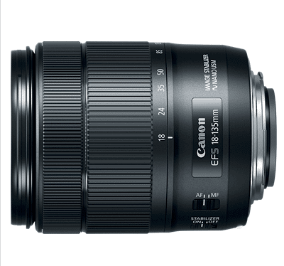 Canon EF-S 18-135 mm f/3,5-5,6 Nano USM objektiivi
