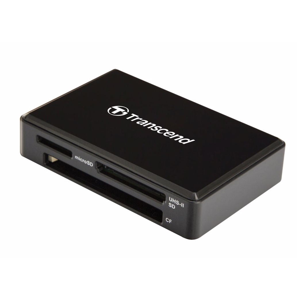 Transcend USB 3.1 Card Reader, musta kortinlukija