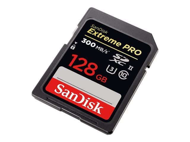 Sandisk Extreme Pro 128GB - 300MB/s UHS-II U3, muistikortti