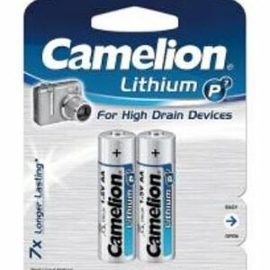 AA, LR6 -lithium paristo, Camelion 2kpl