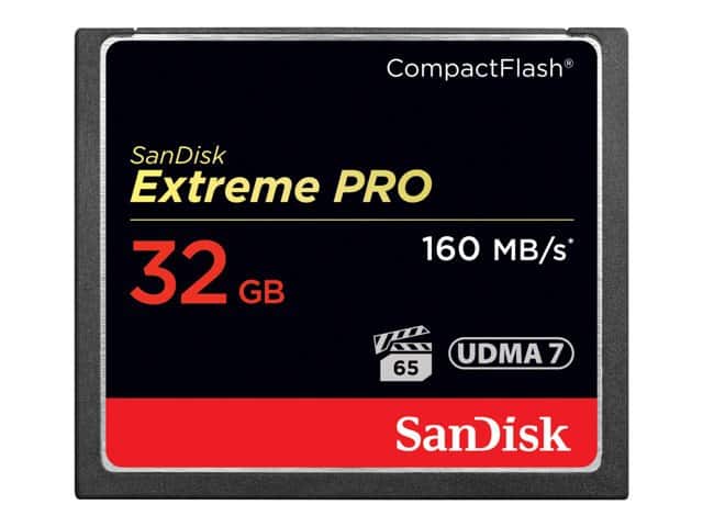 Sandisk 32GB CF Extreme Pro 160MB/s, muistikortti
