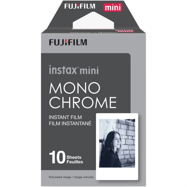 Fujifilm Instax Mini Film Monochrome, mustavalkofilmi