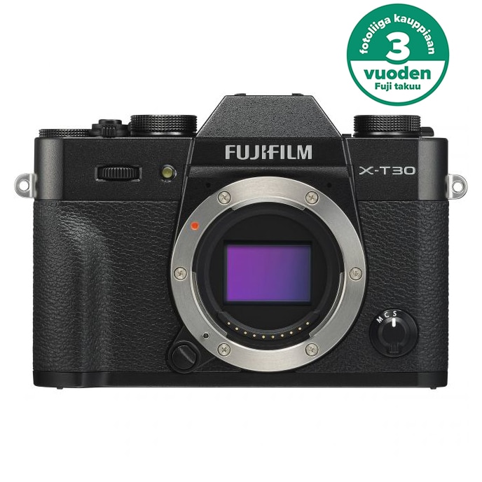 Fujifilm X-T30 digijärjestelmäkamera, musta