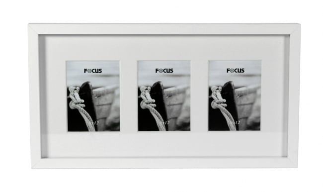 Focus Vivaldi 3-kuvan kehys 13x18 cm, valkoinen