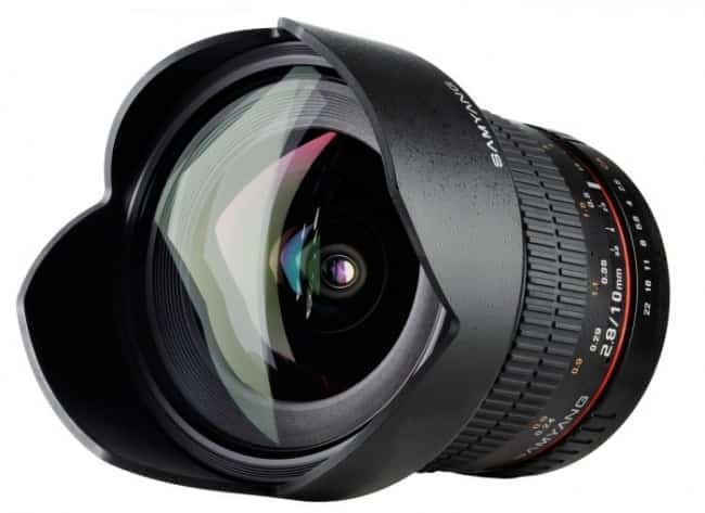 Samyang 10 mm f/2.8 laajakulma objektiivi, Canon EF-S