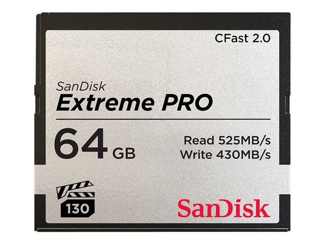 SANDISK Extreme Pro CFAST 2.0 64GB 525MB/s VPG130