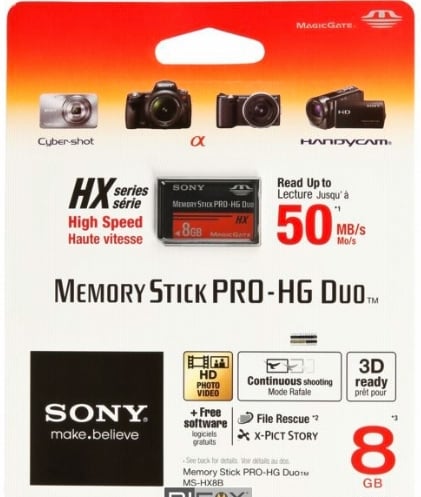 Sony Memory Stick Pro Duo 8gb