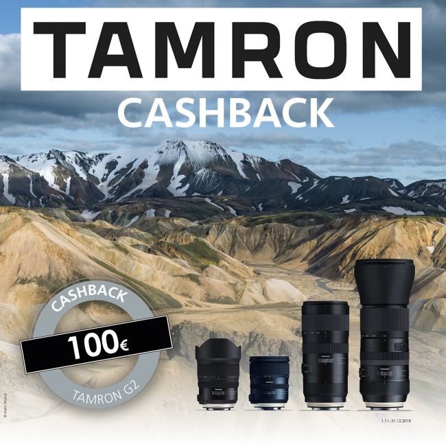 Tamron G2 Cashback 100? kampanja