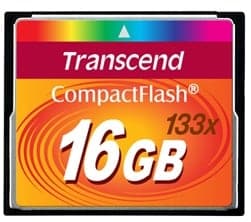 Transcend 16GB CF 133x, muistikortti