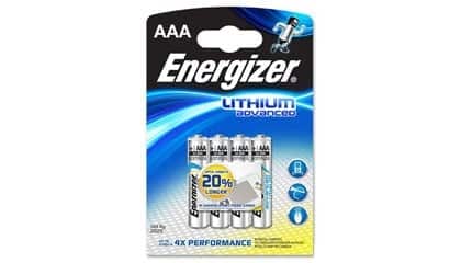 AAA-paristo Lithium 4 kpl, Energizer