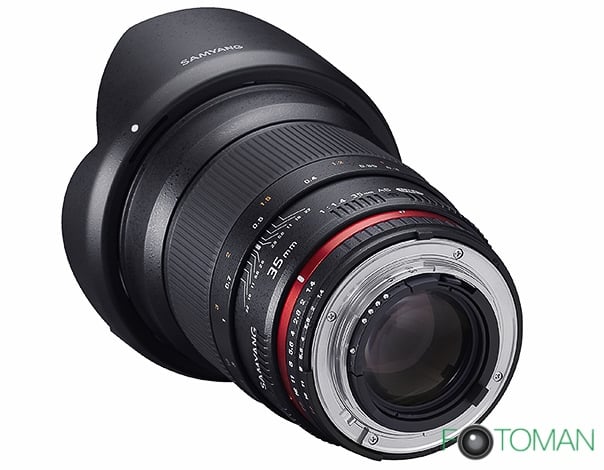 Samyang 35 mm f1.4 full-frame, Nikon