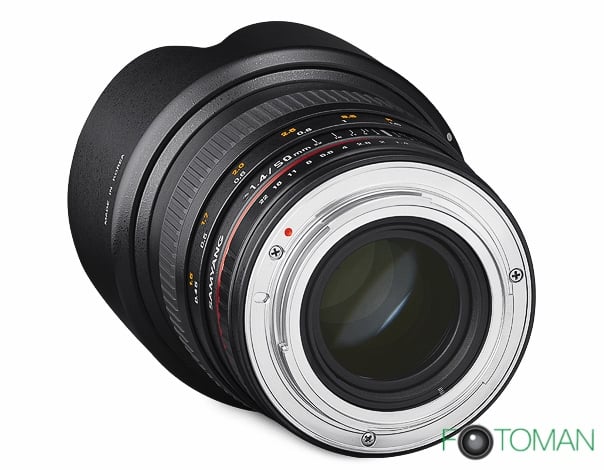 Samyang 50 mm f1.4 full-frame, Nikon