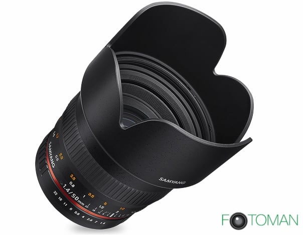 Samyang 50 mm f1.4 full-frame, Nikon