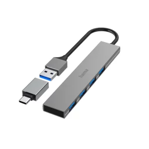 HAMA USB-C/USB-A -4-porttinen hubi