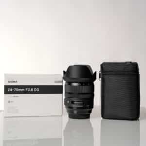 Käytetty Sigma ART 24-70mm f/2.8 Canon