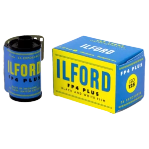 Ilford FP4 plus retro mustavalkofilmi