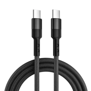 Caruba USB-C to USB-C 60W 3 Metriä (Musta)