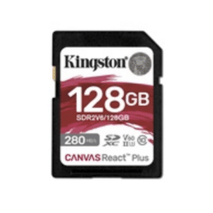 KINGSTON 128GB Canvas React Plus SDXC UHS-II U3 V60