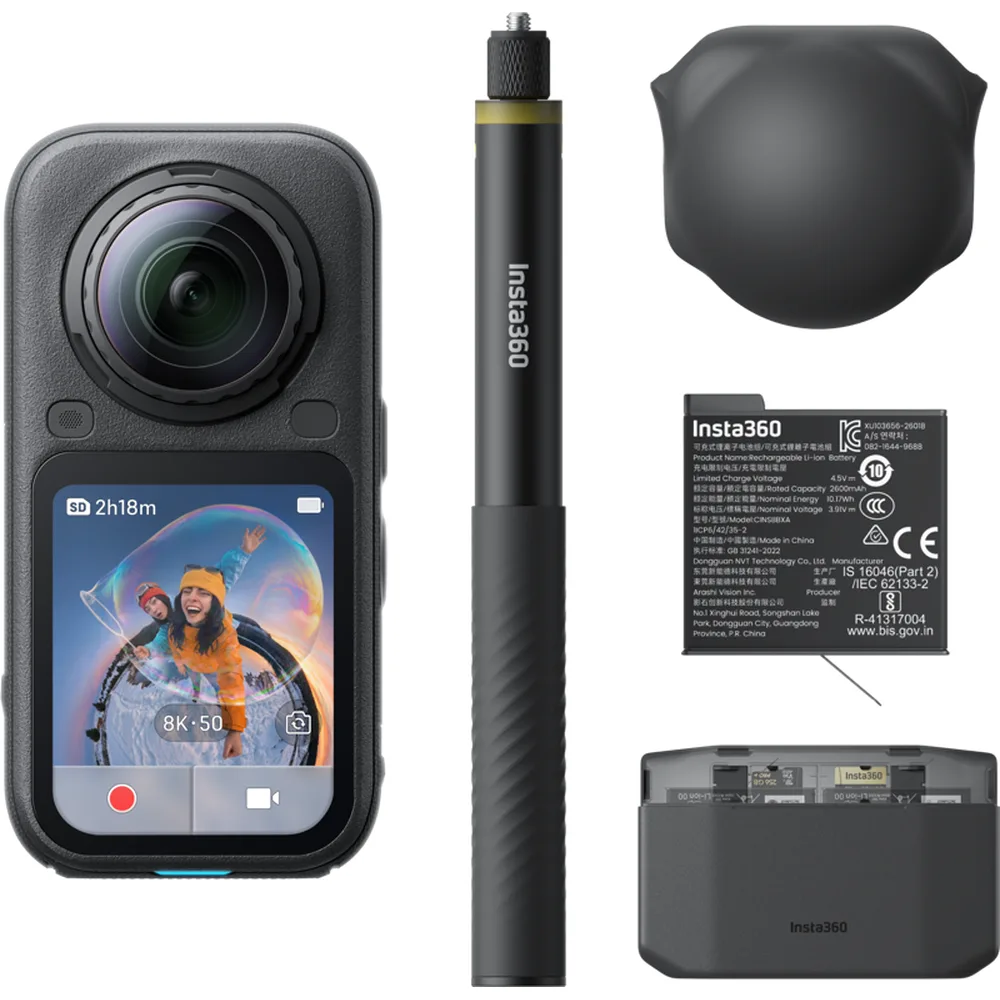 Insta360 X6 Essentials Bundle Midnight Black Insta360 X6 Essentials Bundle Midnight Black